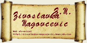 Živoslavka Magovčević vizit kartica